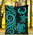 Pohnpei Micronesian Premium Blanket - Turquoise Tentacle Turtle 5 Pohnpei Micronesian Premium Blanket - Turquoise Tentacle Turtle 5