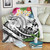 Tonga Polynesian Premium Blanket - Summer Plumeria (White) 1