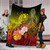 Tahiti Custom Personalised Premium Blanket - Humpback Whale with Tropical Flowers (Yellow) 6 Tahiti Custom Personalised Premium Blanket - Humpback Whale with Tropical Flowers (Yellow) 6