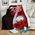 Marshall Islands Polynesian Premium Blanket - Coat Of Arm With Hibiscus 1