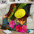 Palau Polynesian Personalised Premium Blanket -  Hibiscus and Banana Leaves 2