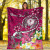 Kosrae Custom Personalised Premium Blanket - Turtle Plumeria (Pink) 2