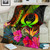 Pohnpei Polynesian Premium Blanket -  Hibiscus and Banana Leaves 2
