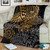 Tahiti Polynesian Premium Blanket - Gold Turtle Hibiscus Flowing 2