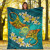 Tuvalu Polynesian Blanket - Manta Ray Ocean 5