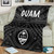 Guam Premium Blanket - Guam Seal With Polynesian Tattoo Style (Black) 2