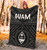 Guam Premium Blanket - Guam Seal With Polynesian Tattoo Style (Black) 4
