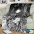 Marshall Islands Custom Personalised Premium Blanket - Humpback Whale with Tropical Flowers (White) 2
