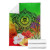 Tuvalu Premium Blanket - Manta Ray Tropical Flowers (Green) 6