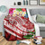 Fiji Polynesian Premium Blanket - Summer Plumeria (Red) 3