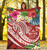 Fiji Polynesian Premium Blanket - Summer Plumeria (Red) 5