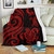 Pohnpei Micronesian Premium Blanket - Red Tentacle Turtle 1