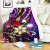 Marshall Islands Premium Blanket - Tribal Flower With Special Turtles Purple Color 1