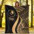 Yap Premium Blanket - Gold Polynesian Tentacle Tribal Pattern 6