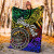 Palau Custom Personalised Premium Blanket - Rainbow Polynesian Pattern 3
