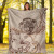 Nauru Premium Blanket - Hibiscus Flowers Vintage Style 5
