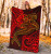 Tahiti Premium Blanket - Red Shark Polynesian Tattoo 4