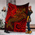 Tahiti Premium Blanket - Red Shark Polynesian Tattoo 6
