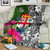 Fiji Premium Blanket - Turtle Plumeria Banana Leaf 2