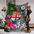 Fiji Premium Blanket - Turtle Plumeria Banana Leaf 6