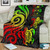 Fiji Polynesian Premium Blanket - Reggae Tentacle Turtle Crest 2