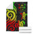 Fiji Polynesian Premium Blanket - Reggae Tentacle Turtle Crest 7