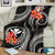 Polynesian Hawaii Premium Blanket - Black Plumeria 2