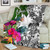 Nauru Custom Personalised Premium Blanket White - Turtle Plumeria Banana Leaf 3