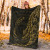 Samoa Premium Blanket - Custom Personalised Polynesian Pattern Style Gold Color  4