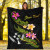 Kosrae Polynesian Custom Personalised Blanket - Plumeria Tribal 5
