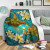 Kosrae Micronesia Blanket - Manta Ray Ocean 3