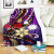 Nauru Premium Blanket - Tribal Flower With Special Turtles Purple Color 1
