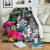 New Caledonia Premium Blanket - Turtle Plumeria Banana Leaf Crest 1