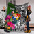 Tonga Premium Blanket - Turtle Plumeria Banana Leaf 6