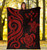 Kosrae Micronesian Premium Blanket - Red Tentacle Turtle 5