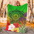 Hawaii Premium Blanket - Manta Ray Tropical Flowers (Green) 4