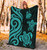 New Caledonia Premium Blanket - Turquoise Tentacle Turtle 4