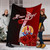 Tahiti Polynesian Custom Personalised Premium Blanket - Coat Of Arm With Hibiscus 7