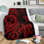 Fiji Polynesian Premium Blanket - Red Tentacle Turtle Crest 3