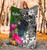 Palau Premium Blanket - Turtle Plumeria Banana Leaf Crest 4