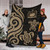 Samoa Polynesian Premium Blanket - Gold Tentacle Turtle