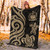 Samoa Polynesian Premium Blanket - Gold Tentacle Turtle