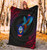 Guam Premium Blanket - KingFisher Bird With Map 4