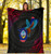 Guam Premium Blanket - KingFisher Bird With Map 5