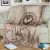 Northern Mariana Islands Premium Blanket - Hibiscus Flowers Vintage Style 2
