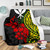 Hawaii Premium Blanket - Polynesian Patterns With Hibiscus Flowers 3