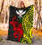 Hawaii Premium Blanket - Polynesian Patterns With Hibiscus Flowers 4