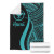 Hawaii Premium Blanket - Turquoise Polynesian Tentacle Tribal Pattern 7