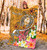 Guam Custom Personalised  Premium Blanket- Turtle Plumeria (Gold) 4