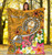 Guam Custom Personalised  Premium Blanket- Turtle Plumeria (Gold) 5